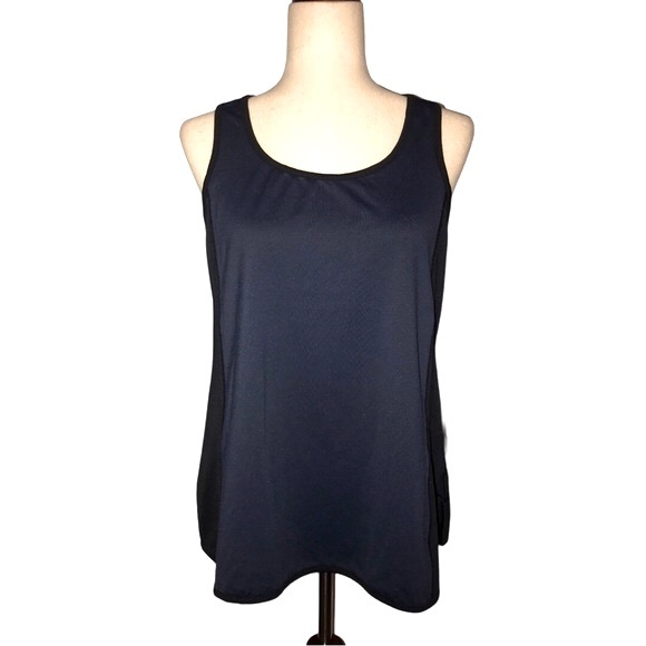Athletic Racer Back Tank Top Navy Black Cee Bee by Cheryl Burke Sport Tank Top - Picture 9 of 9